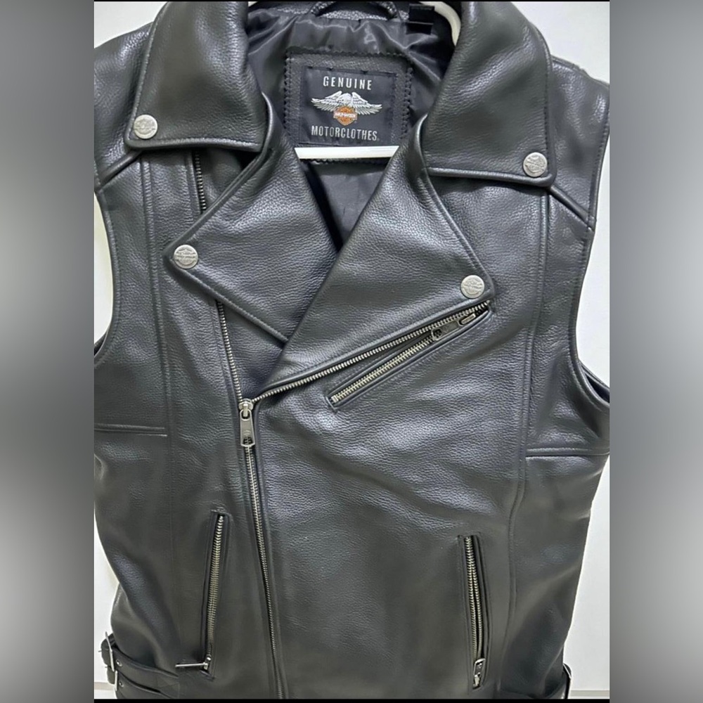 Leather Harley Davidson vest